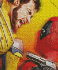 Deadpool And Wolverine Movie Poster Diamond Painting