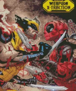 Deadpool VS Wolverine Diamond Painting