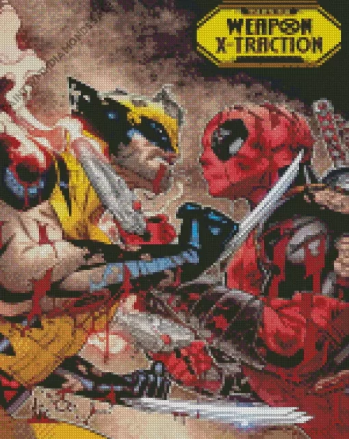 Deadpool VS Wolverine Diamond Painting