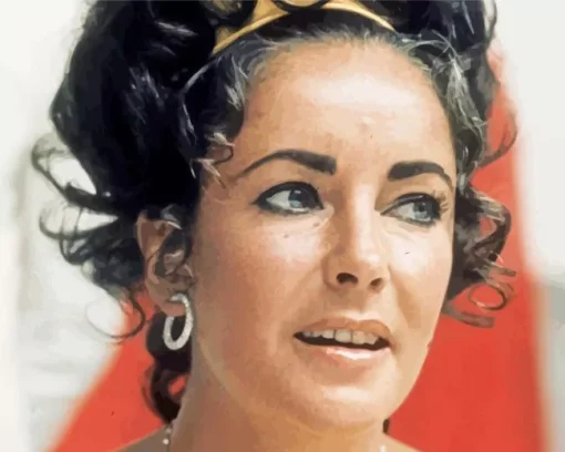 Elizabeth Taylor Close Up Diamond Painting