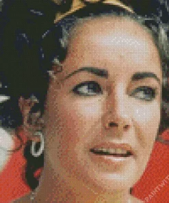 Elizabeth Taylor Close Up Diamond Painting