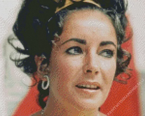 Elizabeth Taylor Close Up Diamond Painting