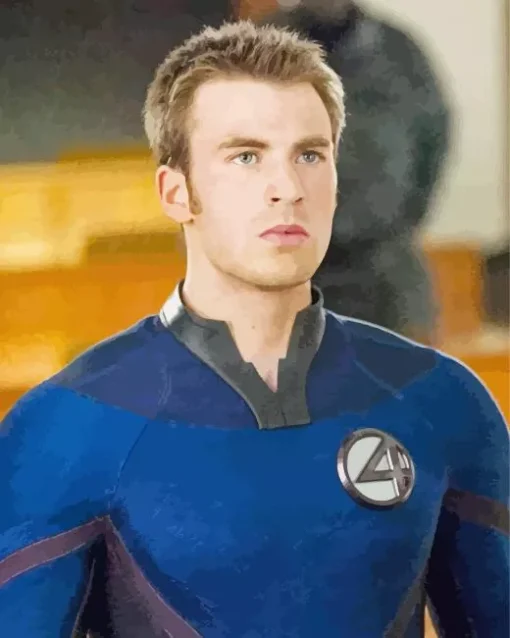 Fantastic Four Chris Evans Diamond Painting