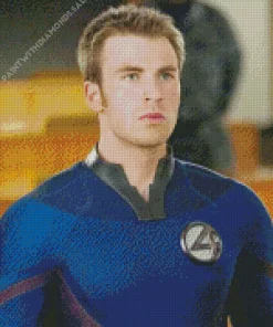 Fantastic Four Chris Evans Diamond Painting