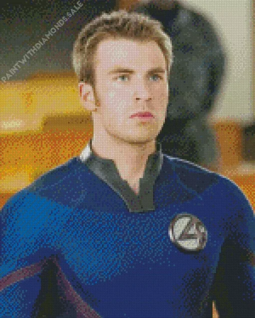 Fantastic Four Chris Evans Diamond Painting