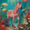 Fantasy Zebra In The Sea Diamond Painting