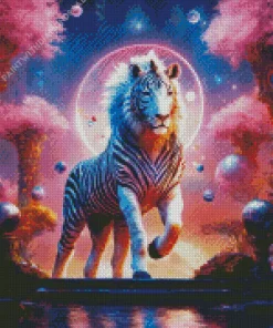 Fantasy Lion Zebra Diamond Painting