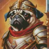 Fantasy Warrior Pug Diamond Painting