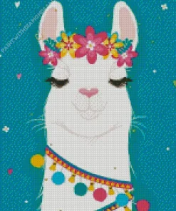 Female Llama Diamond Painting