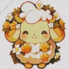 Floral Lamb Diamond Painting