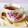 Floral Tea Cup Diamond Painting