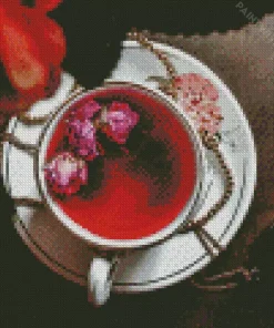 Flowers Tea Diamond Painting