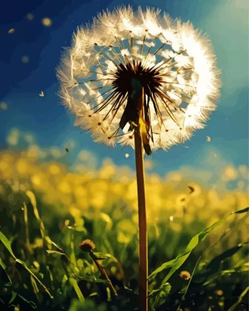 Fluffy Dandelion Diamond Painting