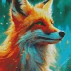 Fluffy Red Fox Diamond Painting