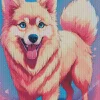 Fluffy Samoyed Dog Diamond Painting