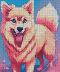 Fluffy Samoyed Dog Diamond Painting