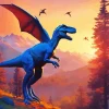 Flying Dinosaur Diamond Painting