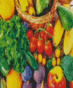 Fruits And Vegetables Diamond Painting