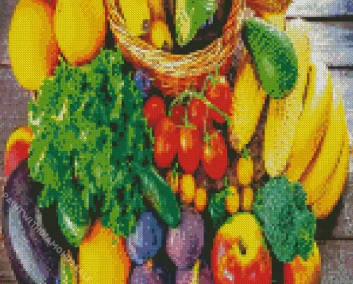 Fruits And Vegetables Diamond Painting