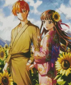 Fruits Basket Sunflowers Diamond Painting