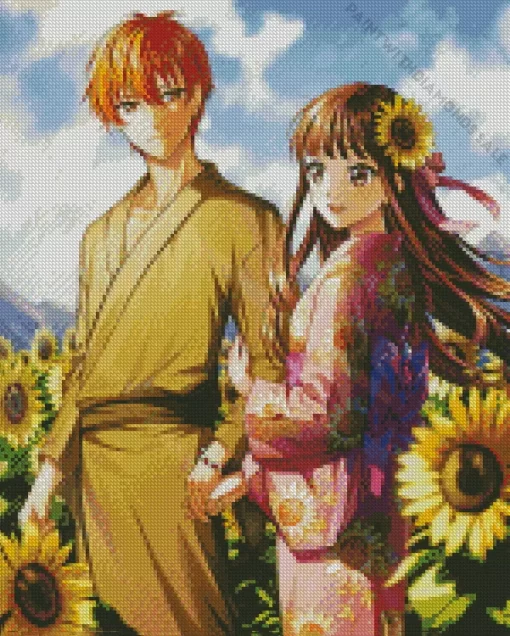 Fruits Basket Sunflowers Diamond Painting