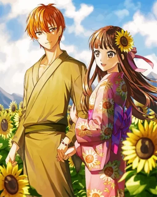 Fruits Basket Sunflowers Diamond Painting