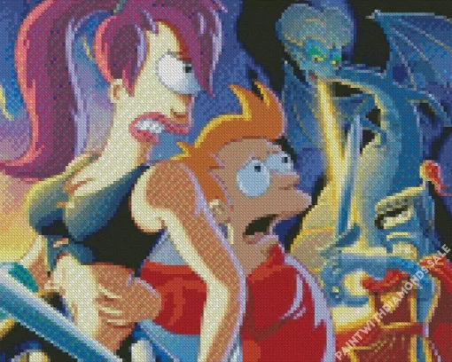 Futurama Turanga Leela Diamond Painting