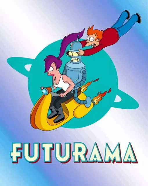 Futurama Animated Sitcom Diamond Painting