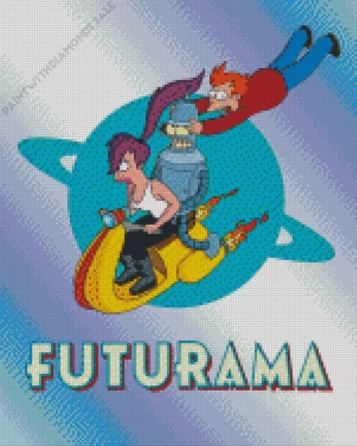 Futurama Animated Sitcom Diamond Painting