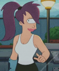 Futurama Turanga Leela Character Diamond Painting