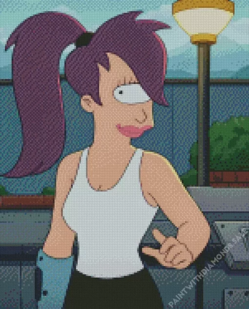 Futurama Turanga Leela Character Diamond Painting