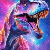 Galaxy T Rex Dinosaur Diamond Painting