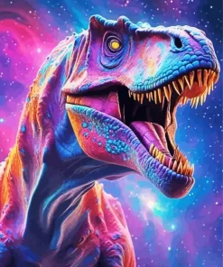 Galaxy T Rex Dinosaur Diamond Painting