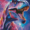 Galaxy T Rex Dinosaur Diamond Painting