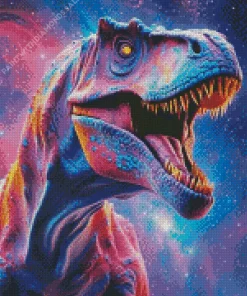 Galaxy T Rex Dinosaur Diamond Painting