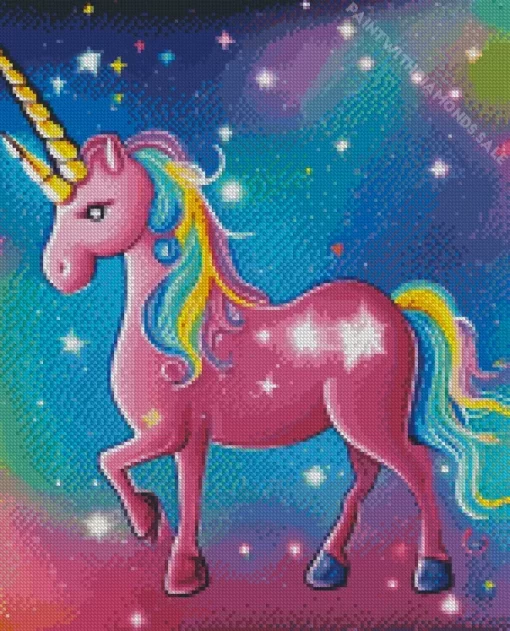 Galaxy Unicorn Diamond Painting