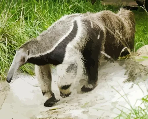 Giant Anteater Animal Diamond Painting