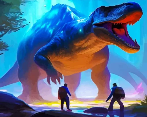 Giant Fantasy Dinosaur Diamond Painting