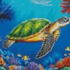 Green Sea Turtle Art Diamond Painting