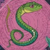 Green Snake Diamond Painting