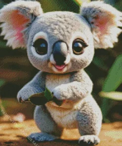 Grey Koala Diamond Painting