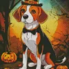 Halloween Beagle Dog Diamond Painting