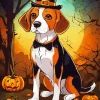 Halloween Beagle Dog Diamond Painting