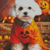 Halloween Bichon Frise Diamond Painting