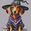 Halloween Dachshund Dog Diamond Painting