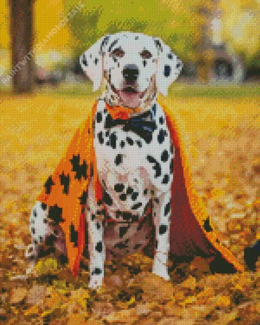 Halloween Dalmatian Diamond Painting