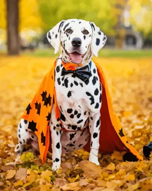 Halloween Dalmatian Diamond Painting