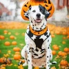 Halloween Dalmatian Dog Diamond Painting