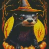 Halloween Otter Diamond Painting