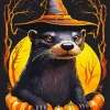 Halloween Otter Diamond Painting